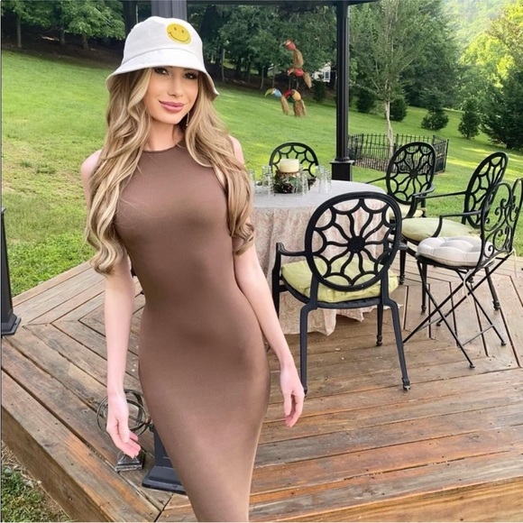 skims soft lounge dress oxide - Picture 1 of 6